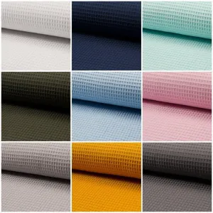 Tissu gaufré 100% coton