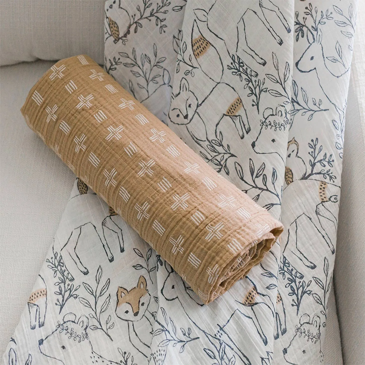 2 pièces Couches enveloppantes - Ezra par Crane Baby