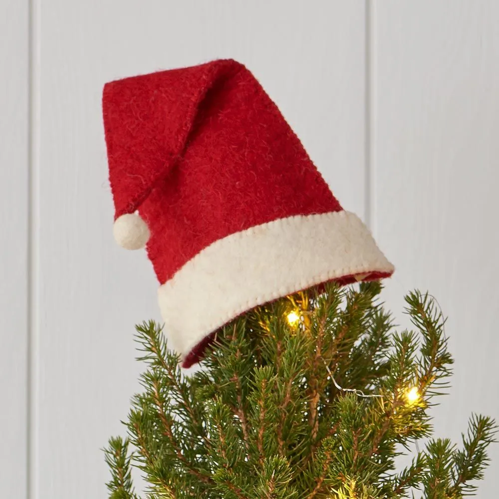 Ensemble de 24 pièces - Mini arbre de Noël emblématique pour table - En feutre de laine prêt à poser