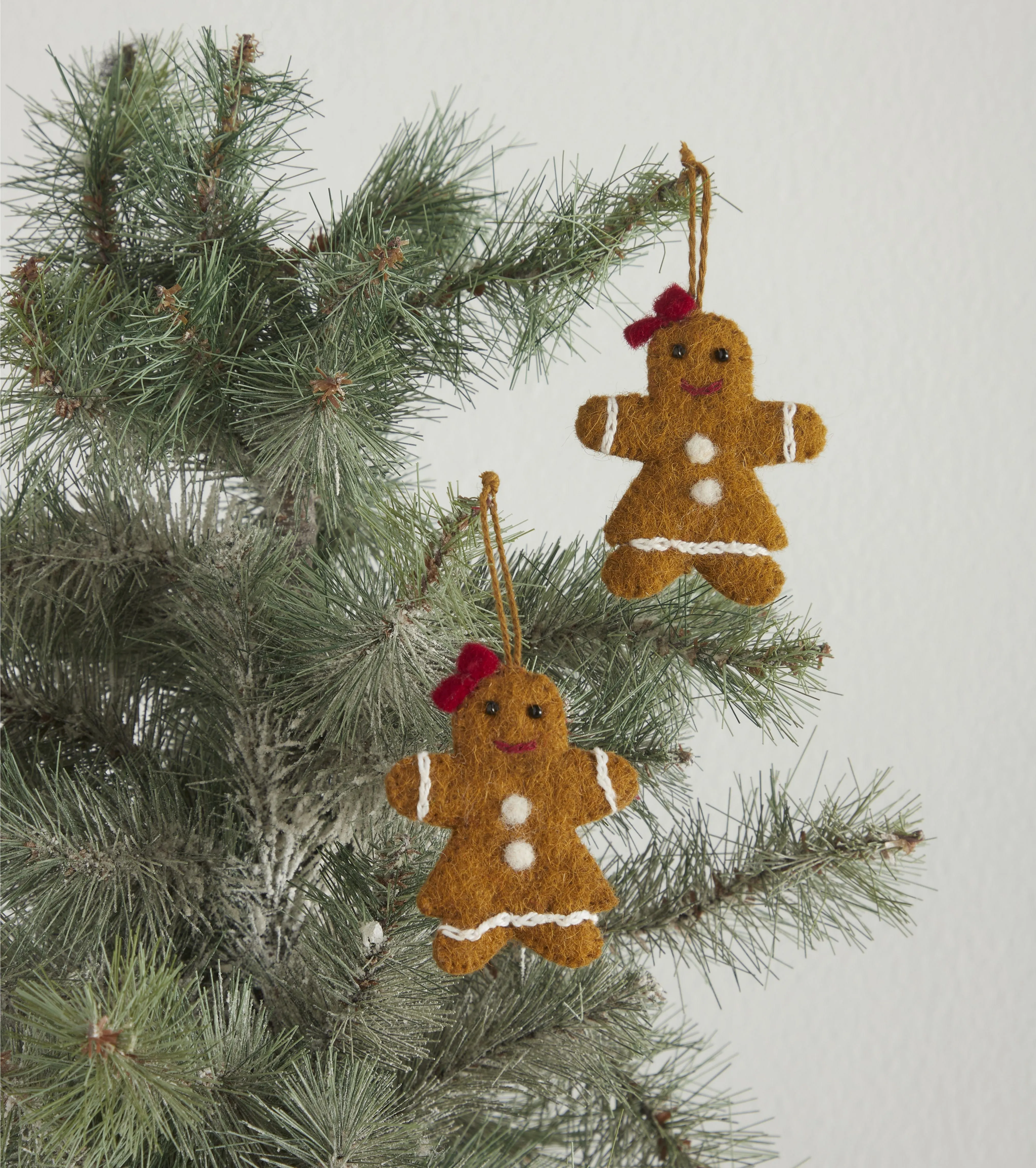 Ensemble de 24 pièces - Mini arbre de Noël emblématique pour table - En feutre de laine prêt à poser