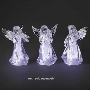 Figurine d'ange en acrylique transparent de 4,5