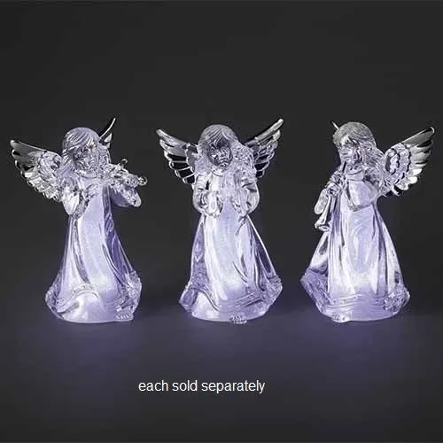 Figurine d'ange en acrylique transparent de 4,5