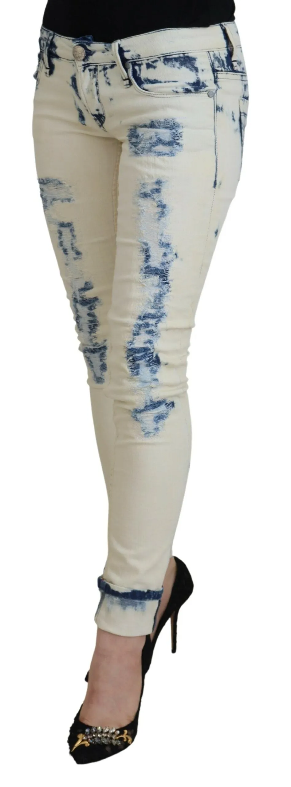 Acht   Jean Skinny Femme en Coton  Jeans pour Femmes