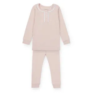 Ensemble Pyjama en Coton Pima pour Filles Alden - Rose Clair
