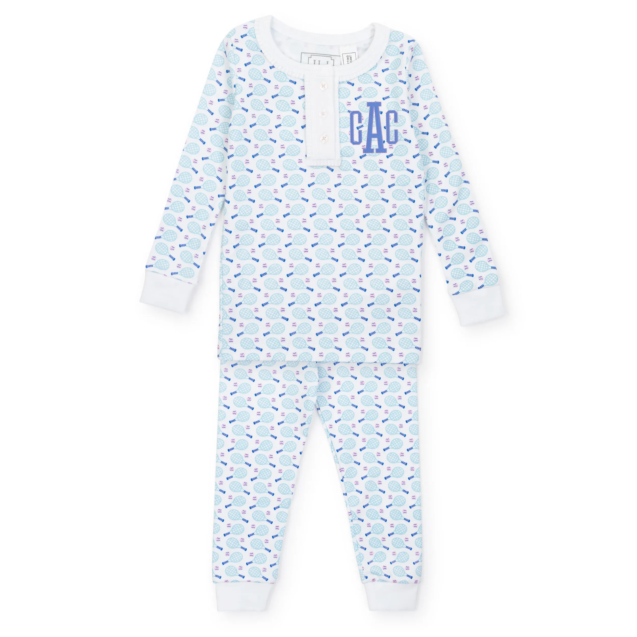 Ensemble Pyjama en Coton Pima pour Filles Alden - Rose Match de Tennis