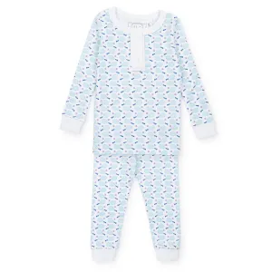 Ensemble Pyjama en Coton Pima pour Filles Alden - Rose Match de Tennis