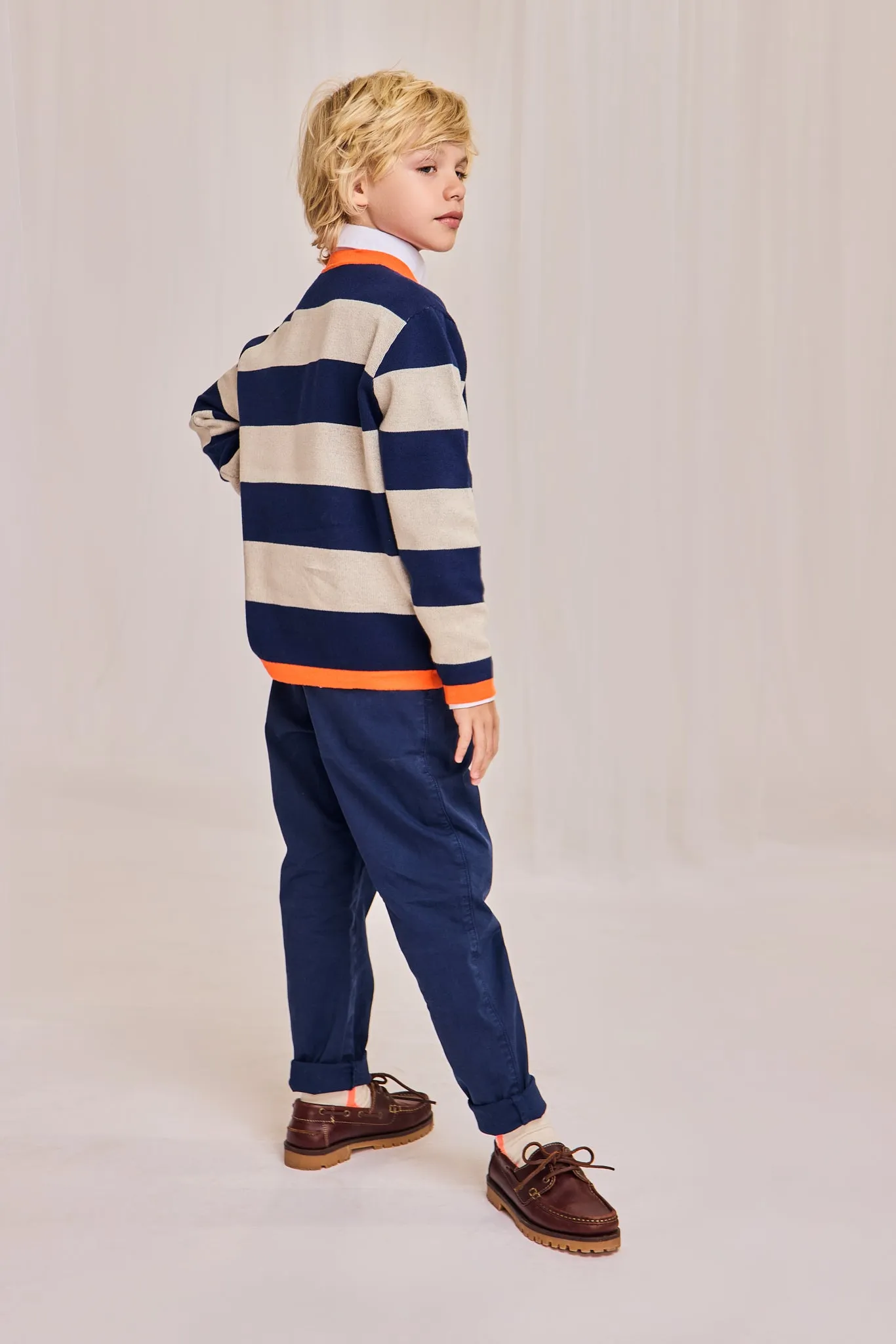 alex col ras du cou 000760 - indigo Ao76 Vêtements Garçons Filles