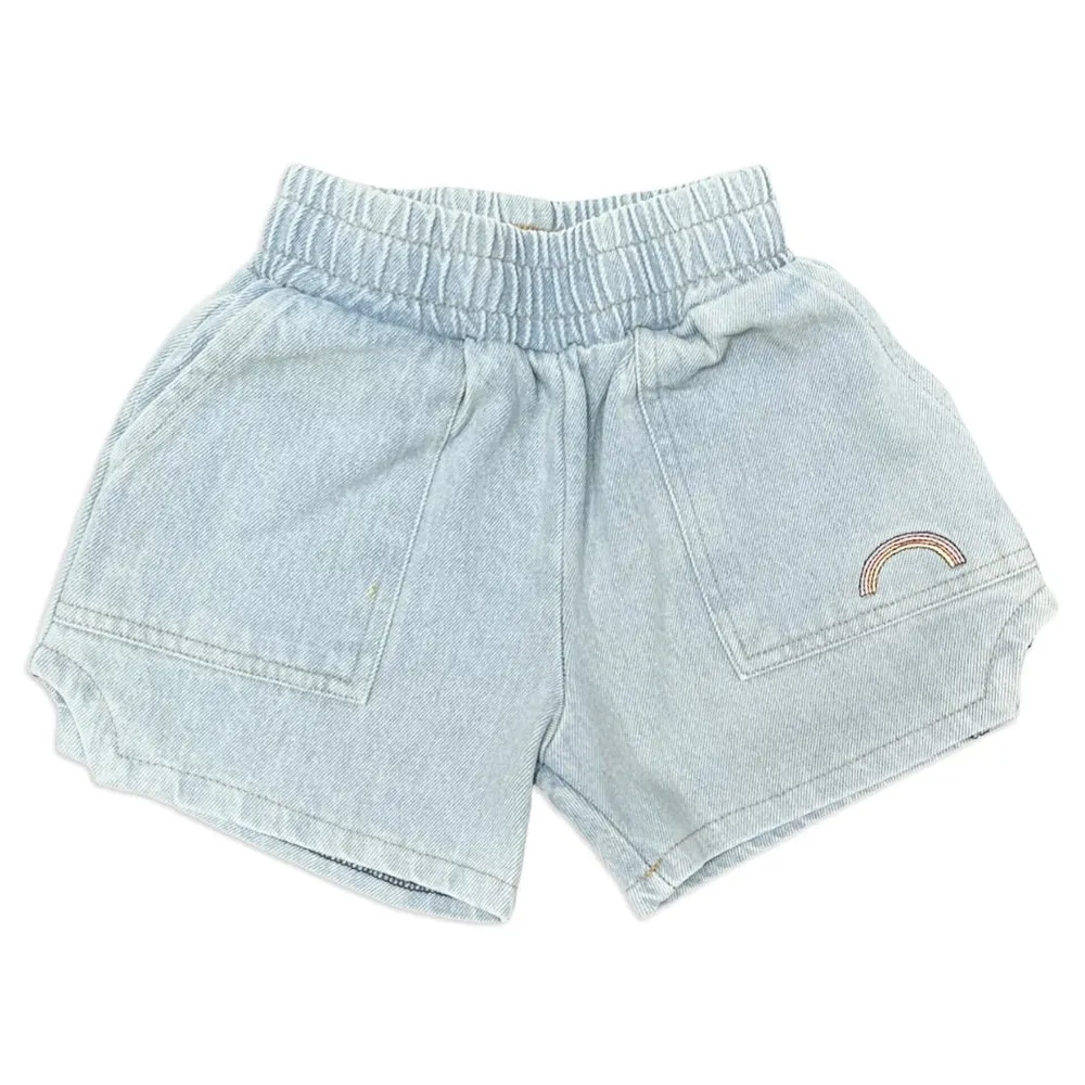 Aloha Donna Shorts - Jean Stonewash par Tiny Whales - VENTE FINALE