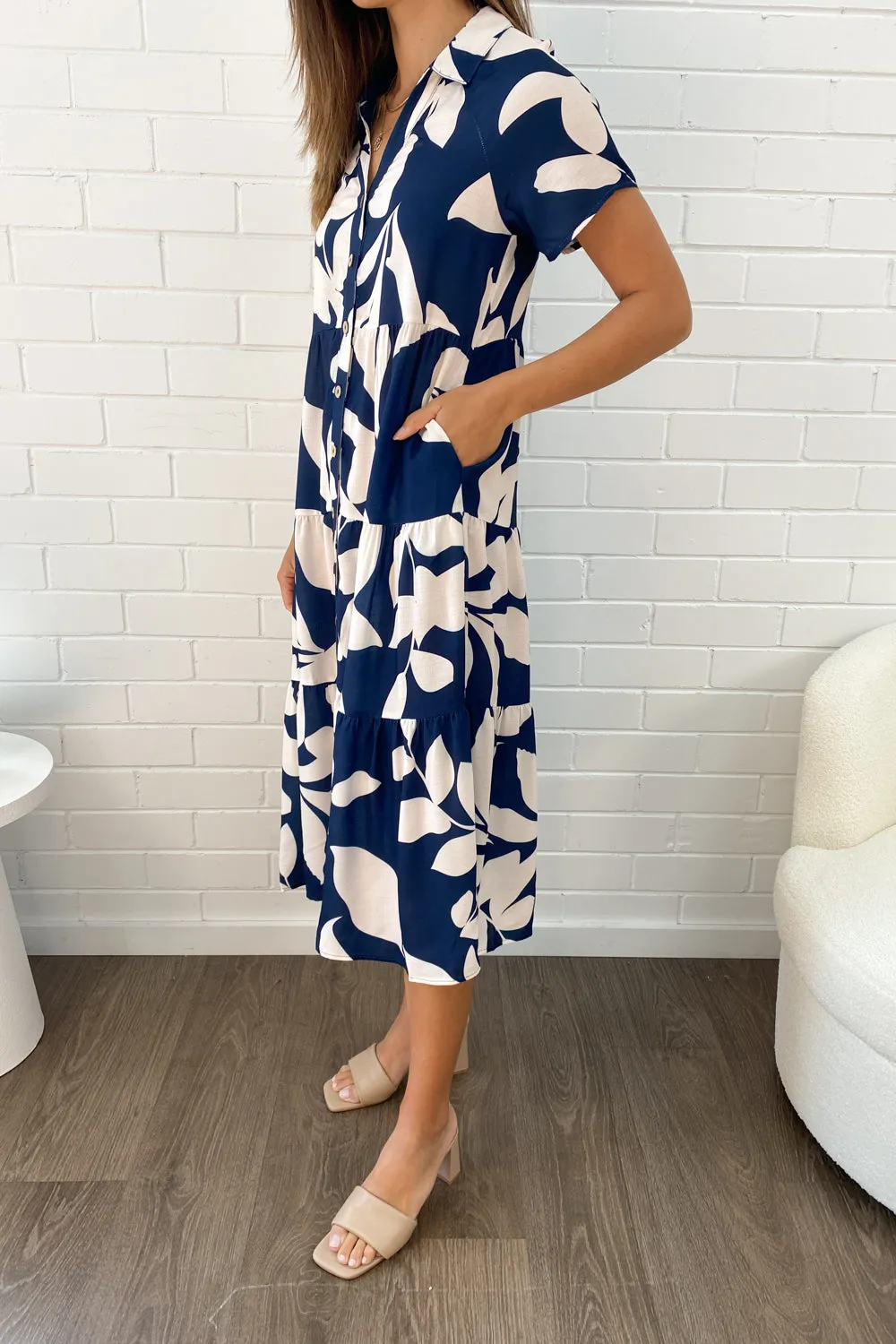 Robe imprimée midi Alyssa