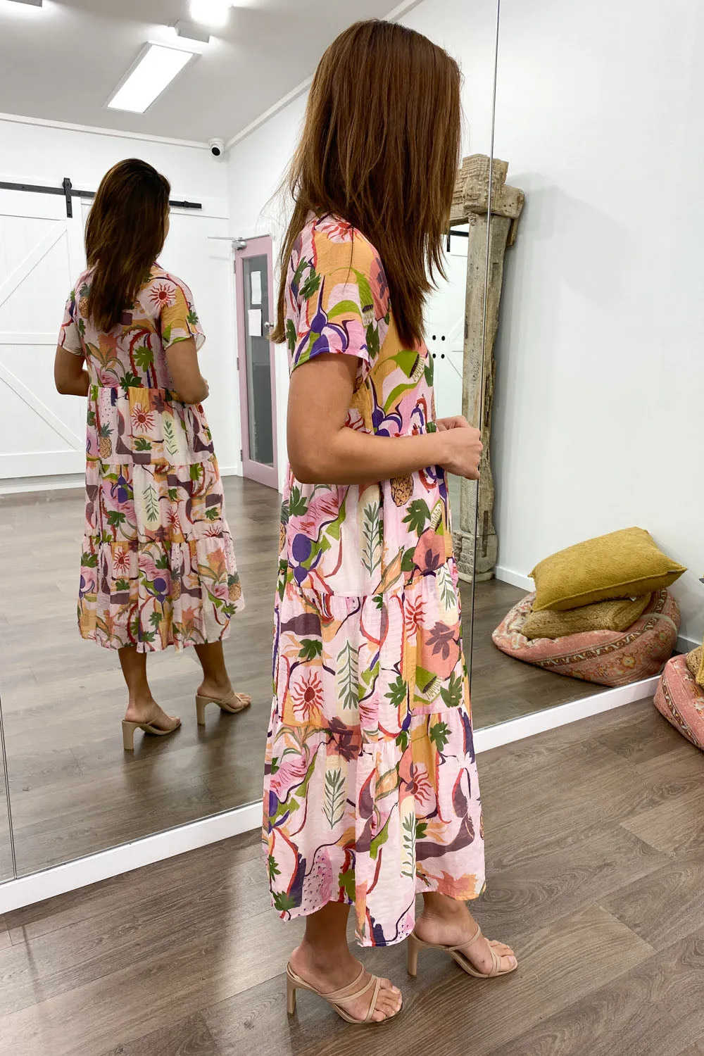 Robe imprimée midi Alyssa
