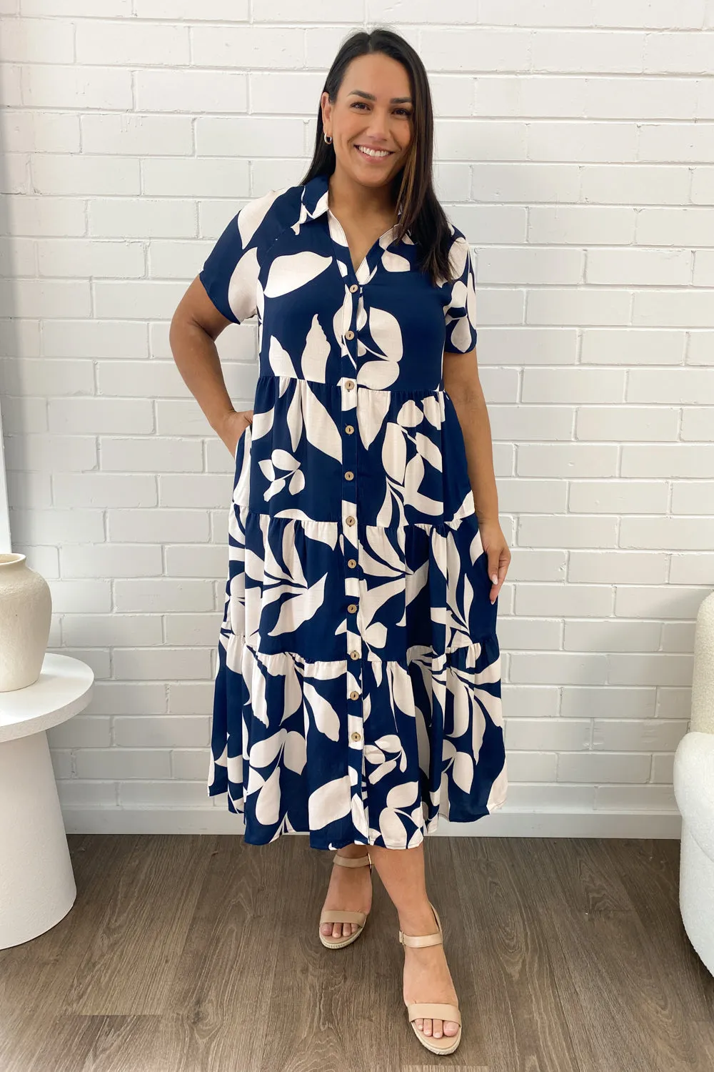 Robe imprimée midi Alyssa