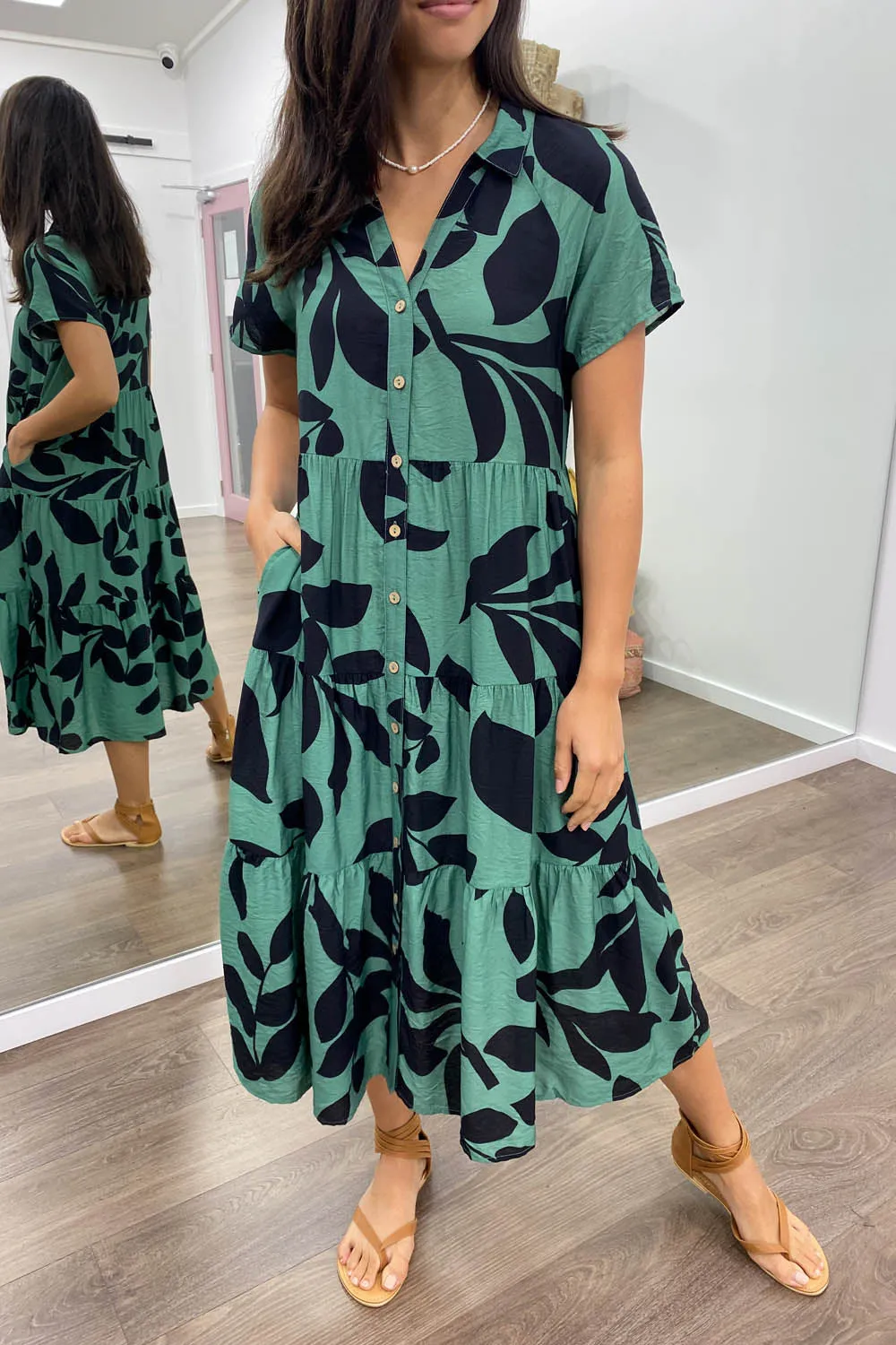 Robe imprimée midi Alyssa