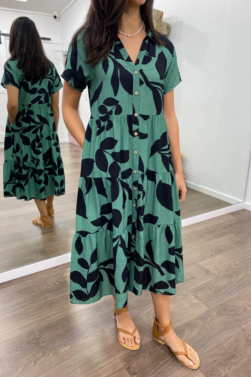 Robe imprimée midi Alyssa