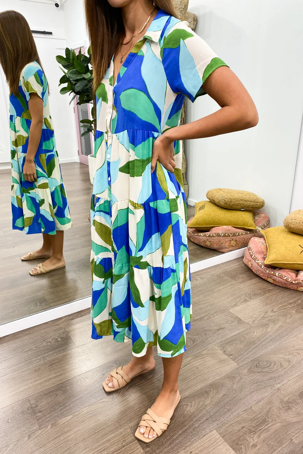 Robe imprimée midi Alyssa