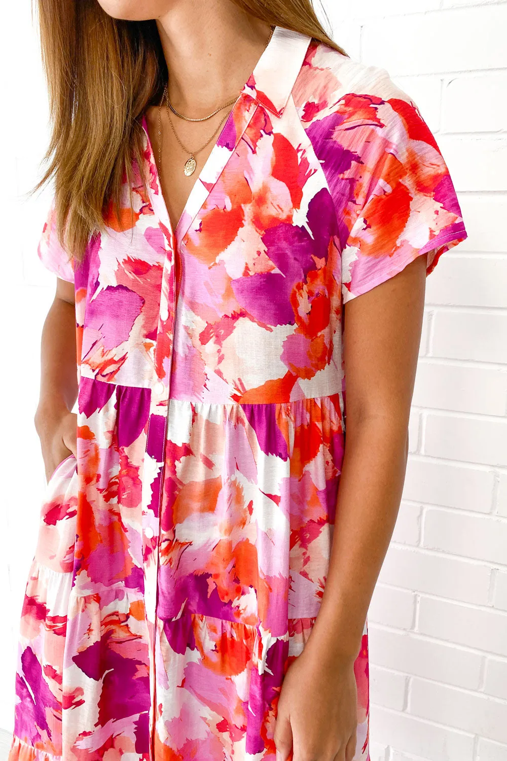 Robe imprimée midi Alyssa