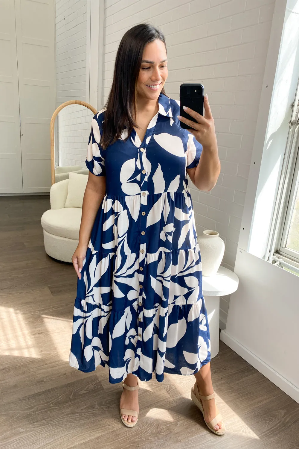 Robe imprimée midi Alyssa