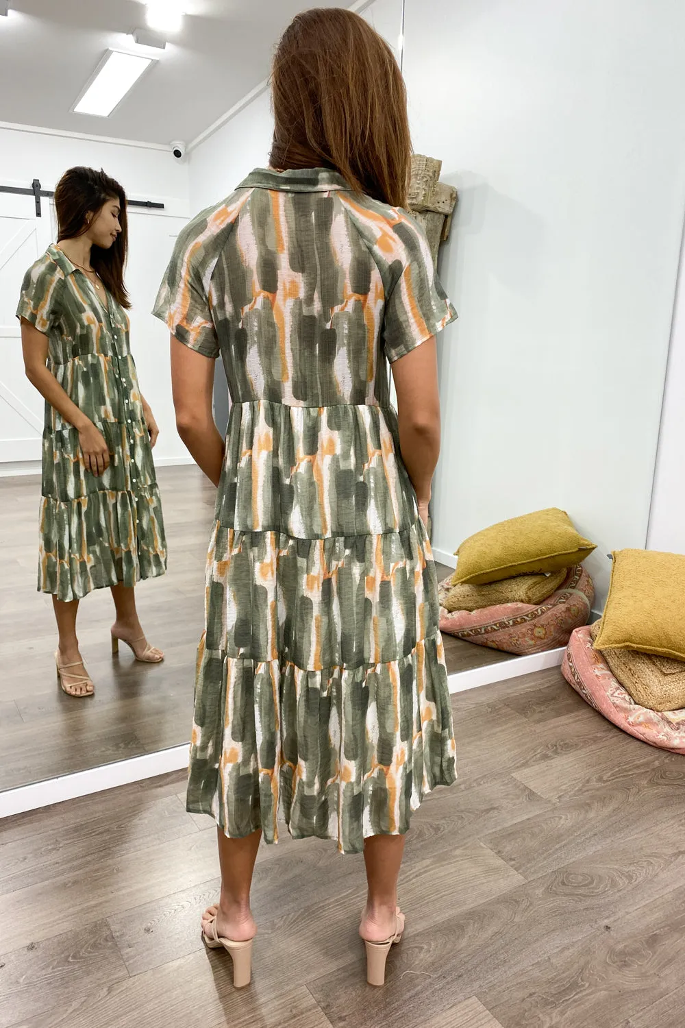 Robe imprimée midi Alyssa
