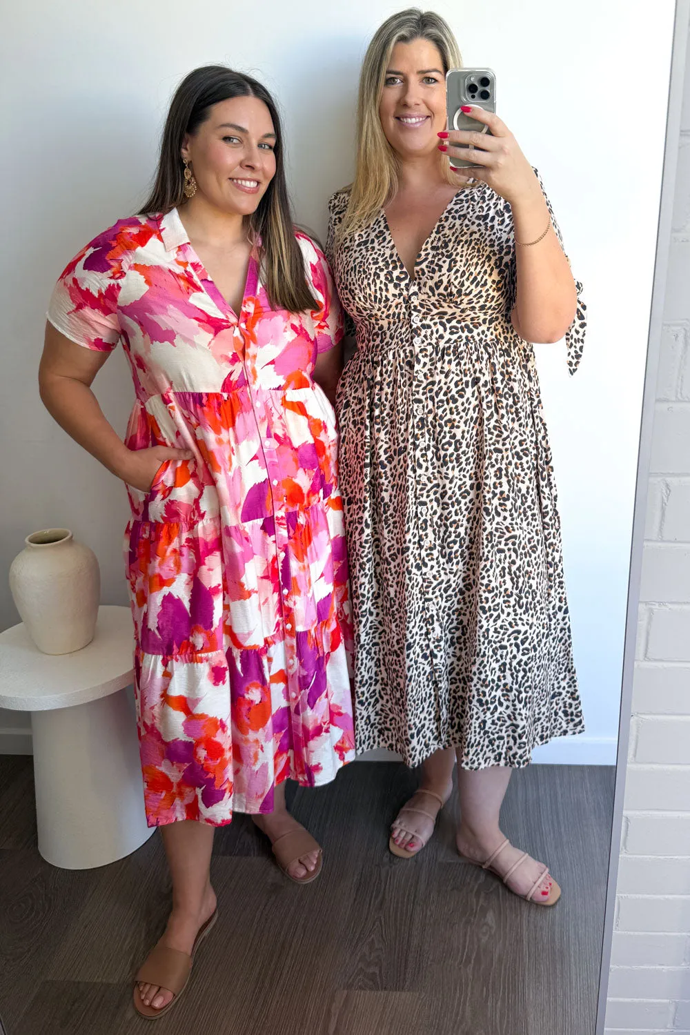 Robe imprimée midi Alyssa