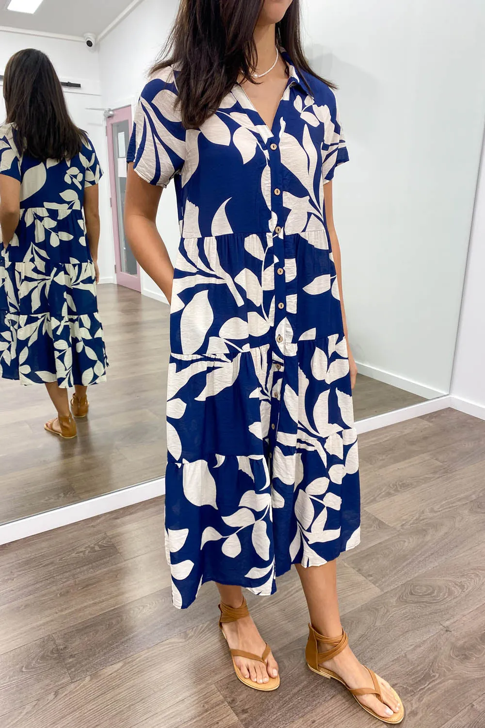Robe imprimée midi Alyssa