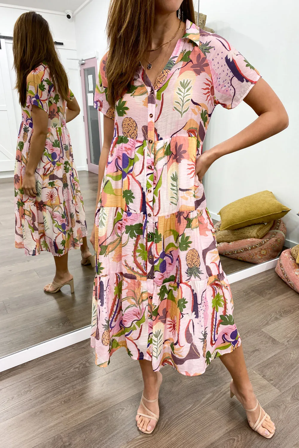 Robe imprimée midi Alyssa