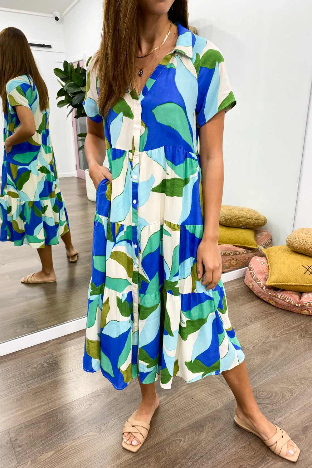 Robe imprimée midi Alyssa