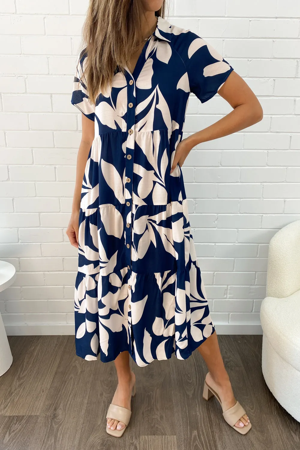 Robe imprimée midi Alyssa