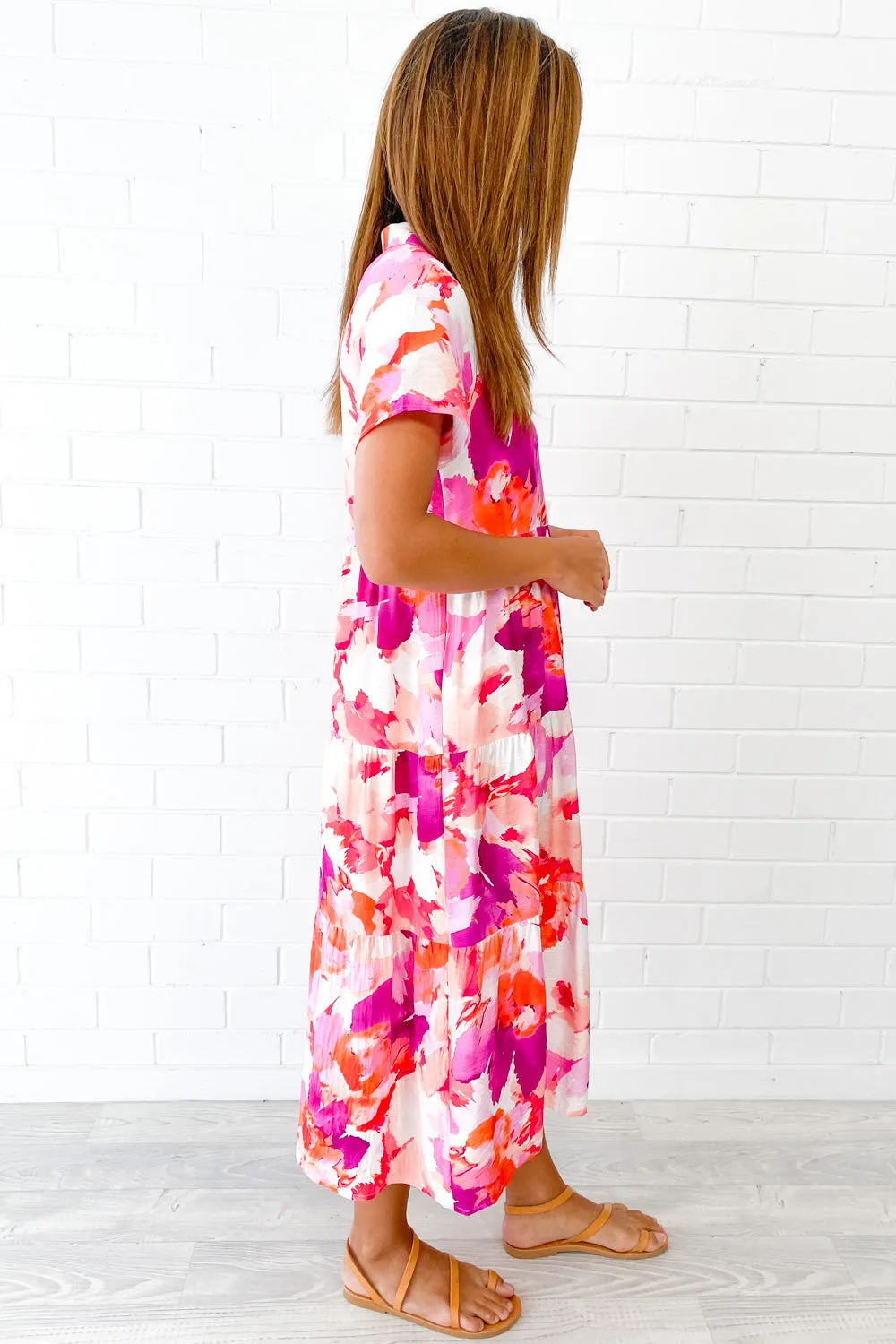Robe imprimée midi Alyssa