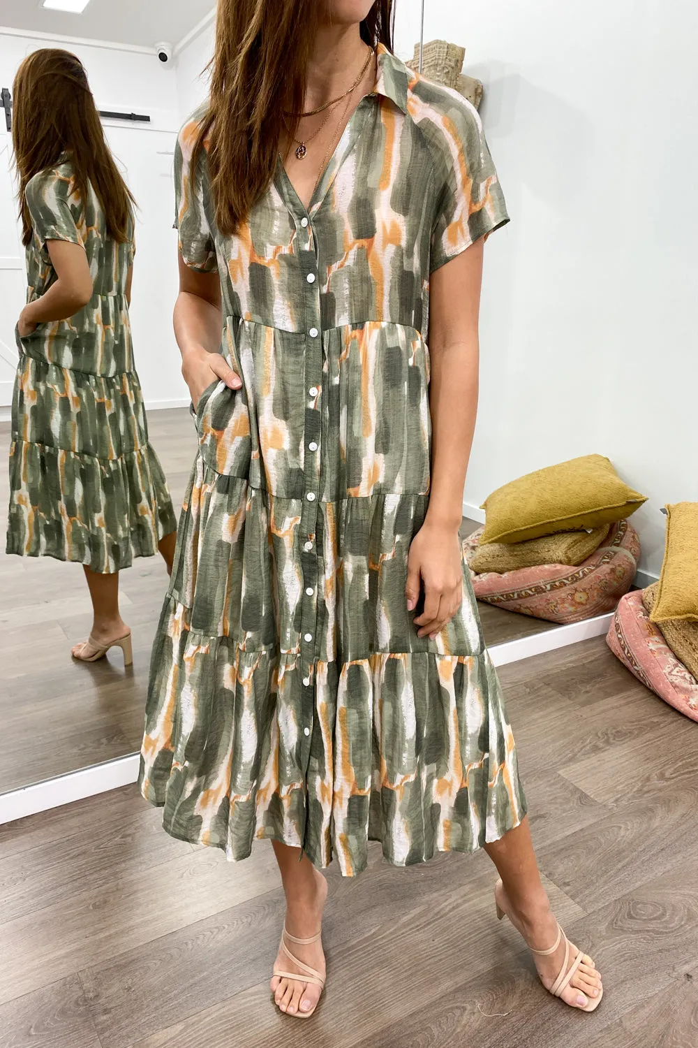 Robe imprimée midi Alyssa