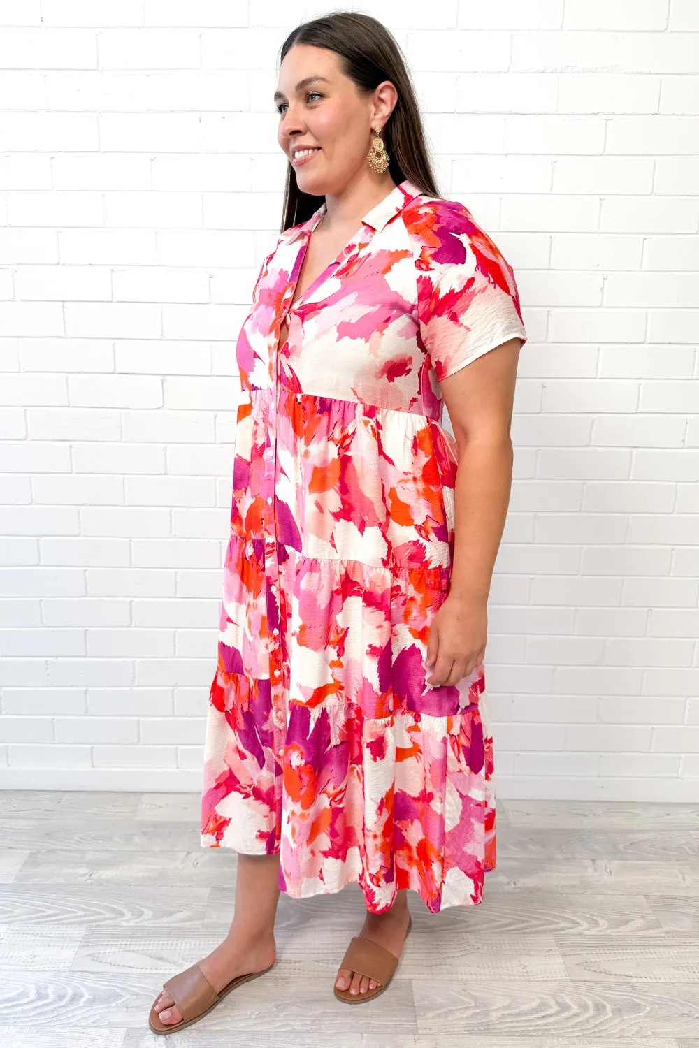 Robe imprimée midi Alyssa