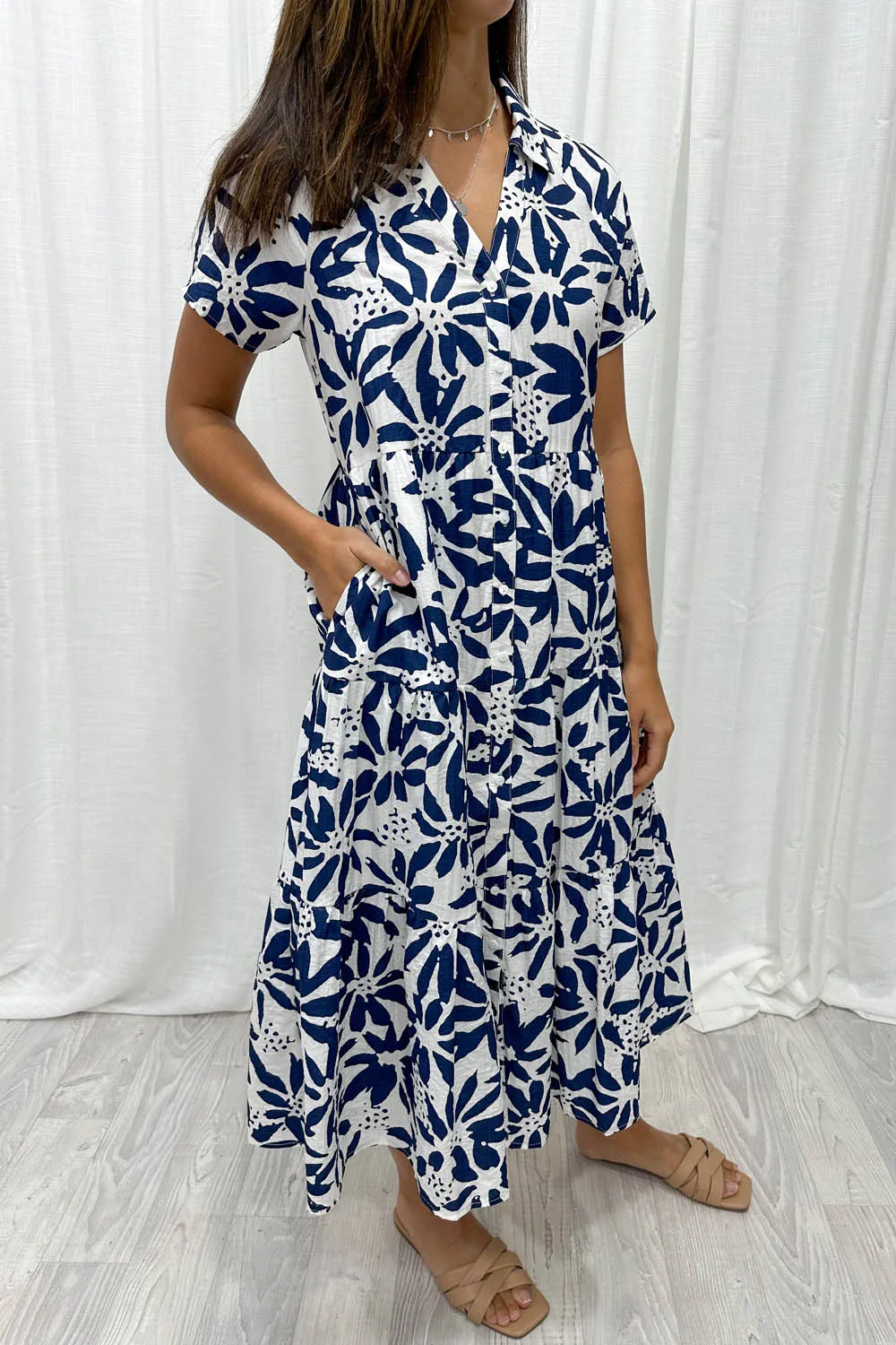 Robe imprimée midi Alyssa