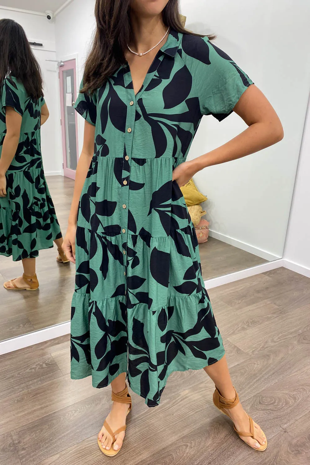 Robe imprimée midi Alyssa
