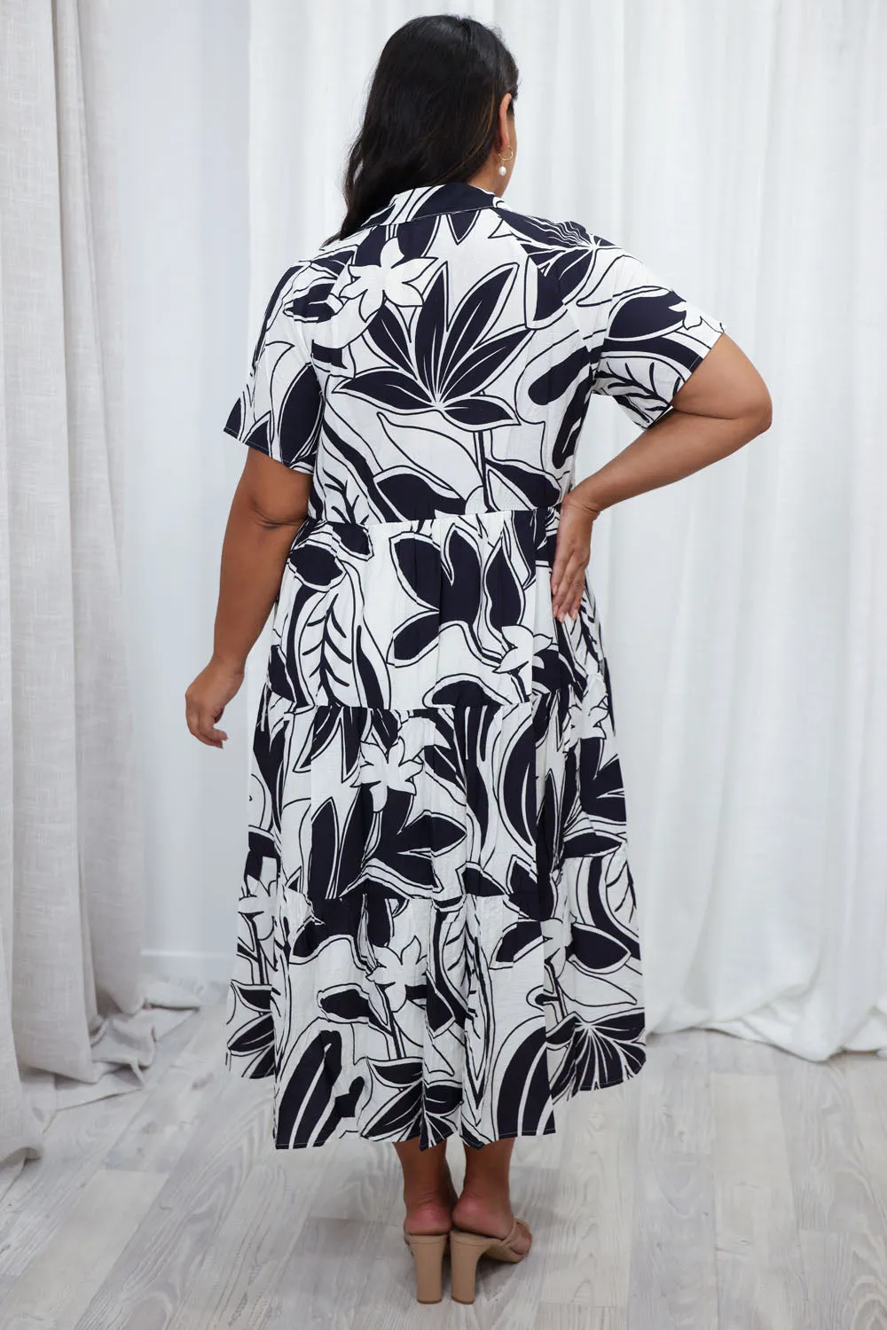 Robe imprimée midi Alyssa