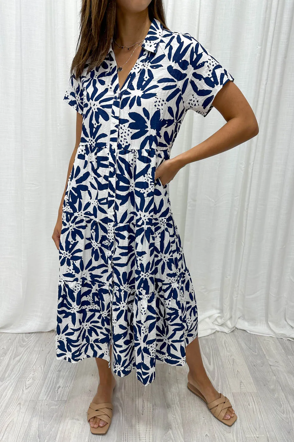 Robe imprimée midi Alyssa