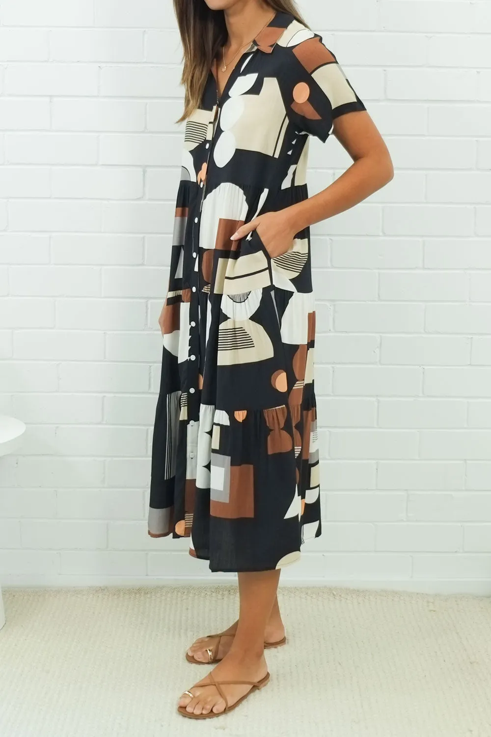 Robe imprimée midi Alyssa