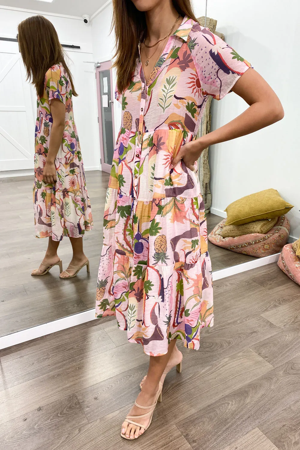 Robe imprimée midi Alyssa