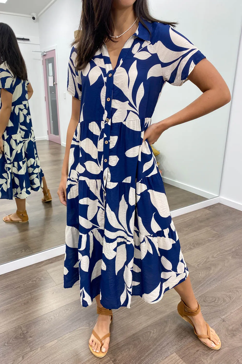 Robe imprimée midi Alyssa