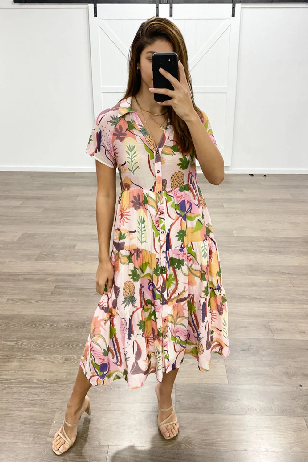 Robe imprimée midi Alyssa