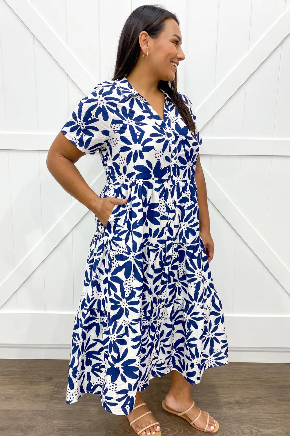Robe imprimée midi Alyssa