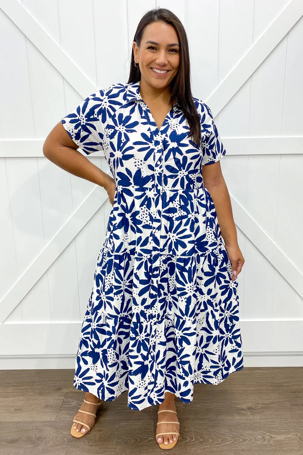 Robe imprimée midi Alyssa
