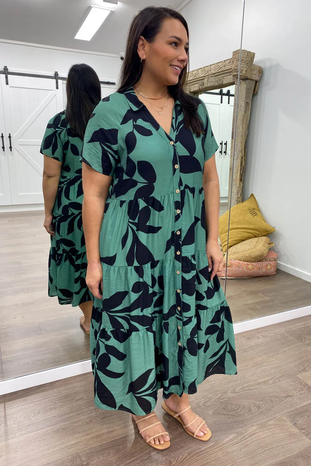 Robe imprimée midi Alyssa