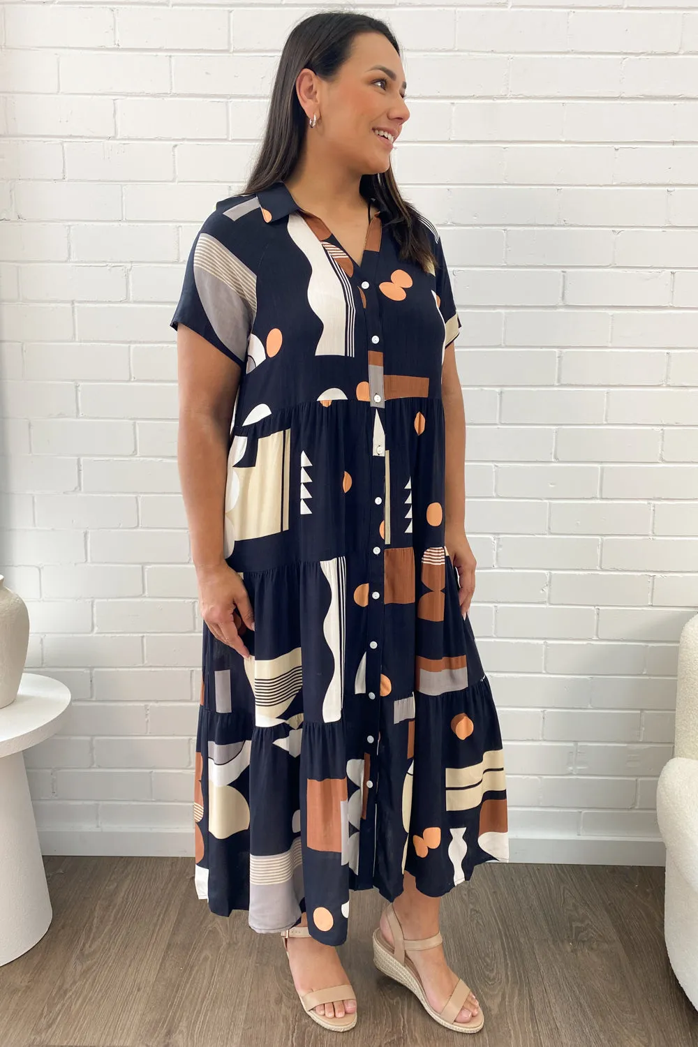 Robe imprimée midi Alyssa