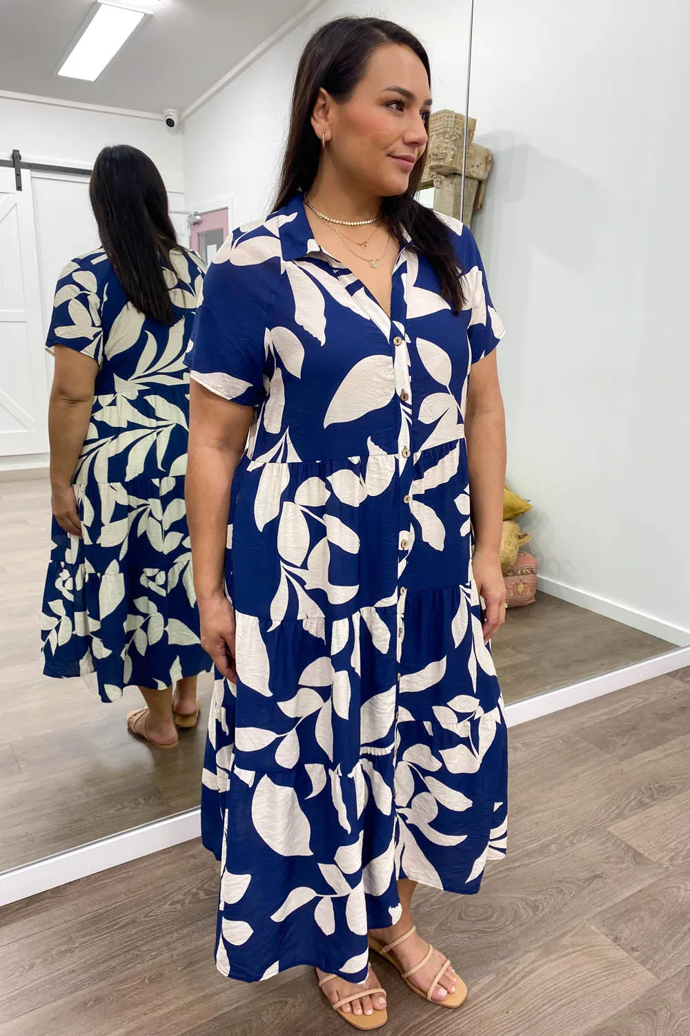 Robe imprimée midi Alyssa