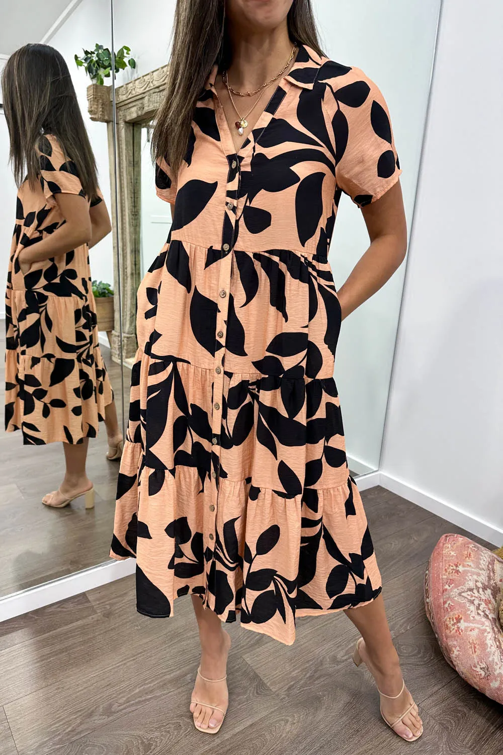 Robe imprimée midi Alyssa