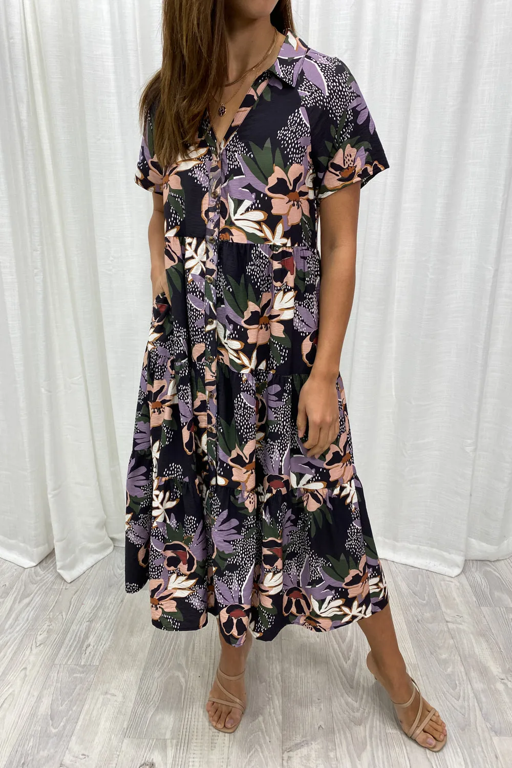 Robe imprimée midi Alyssa