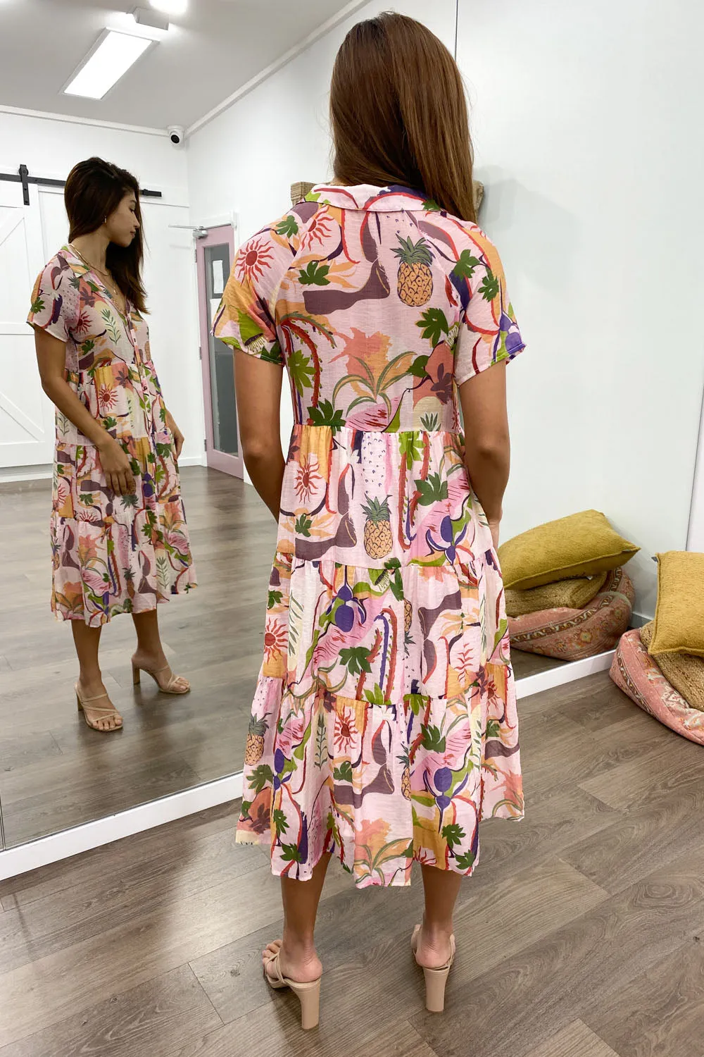 Robe imprimée midi Alyssa