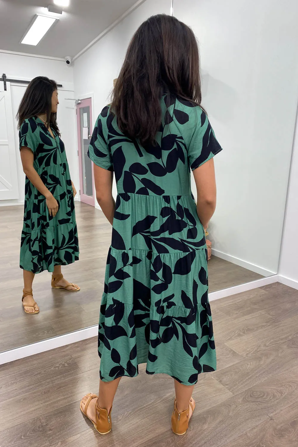 Robe imprimée midi Alyssa
