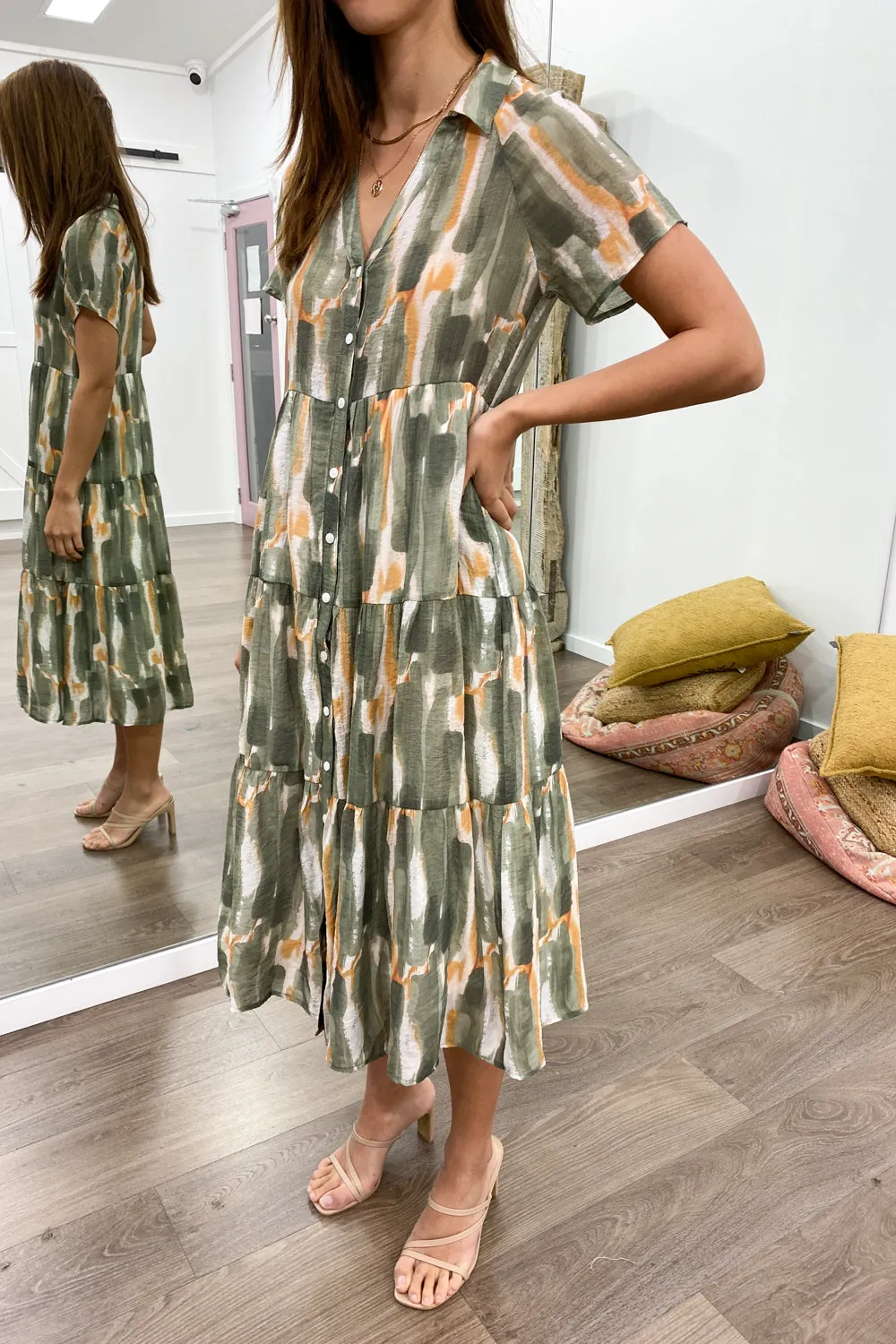 Robe imprimée midi Alyssa