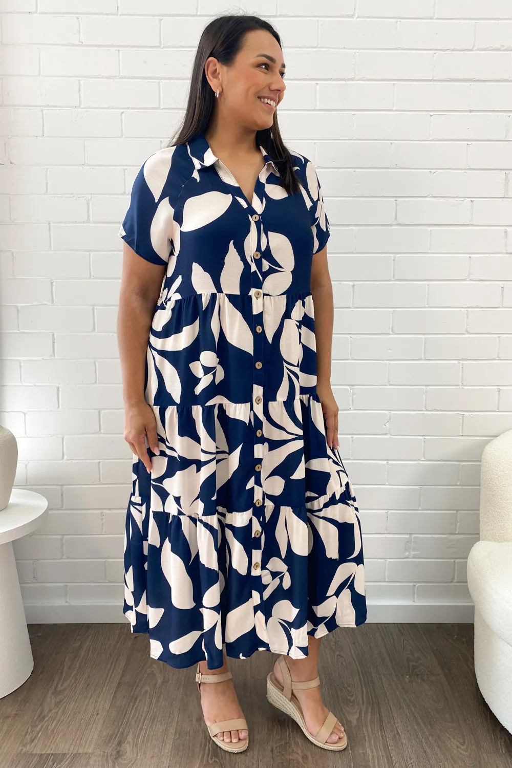 Robe imprimée midi Alyssa