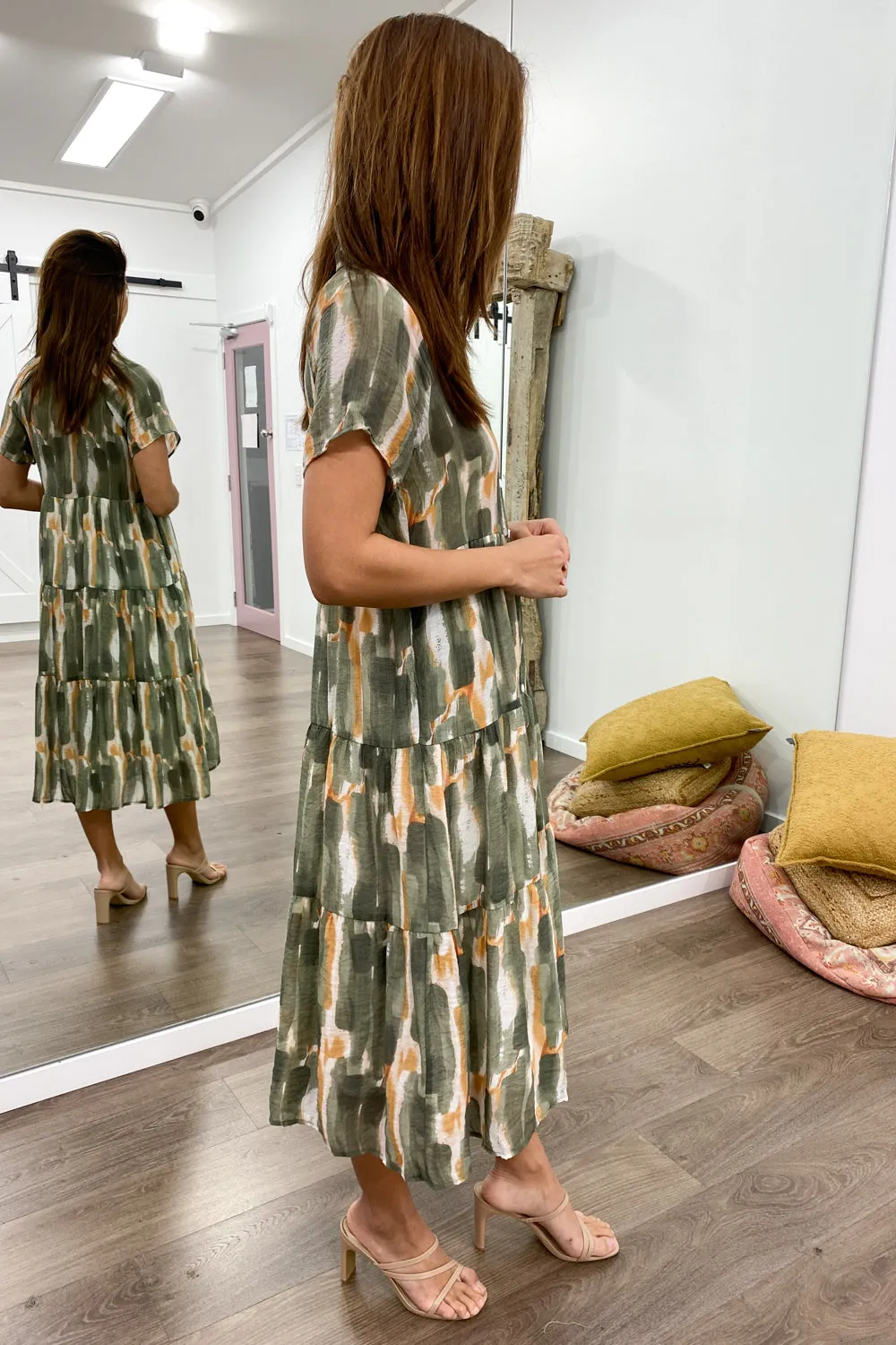 Robe imprimée midi Alyssa