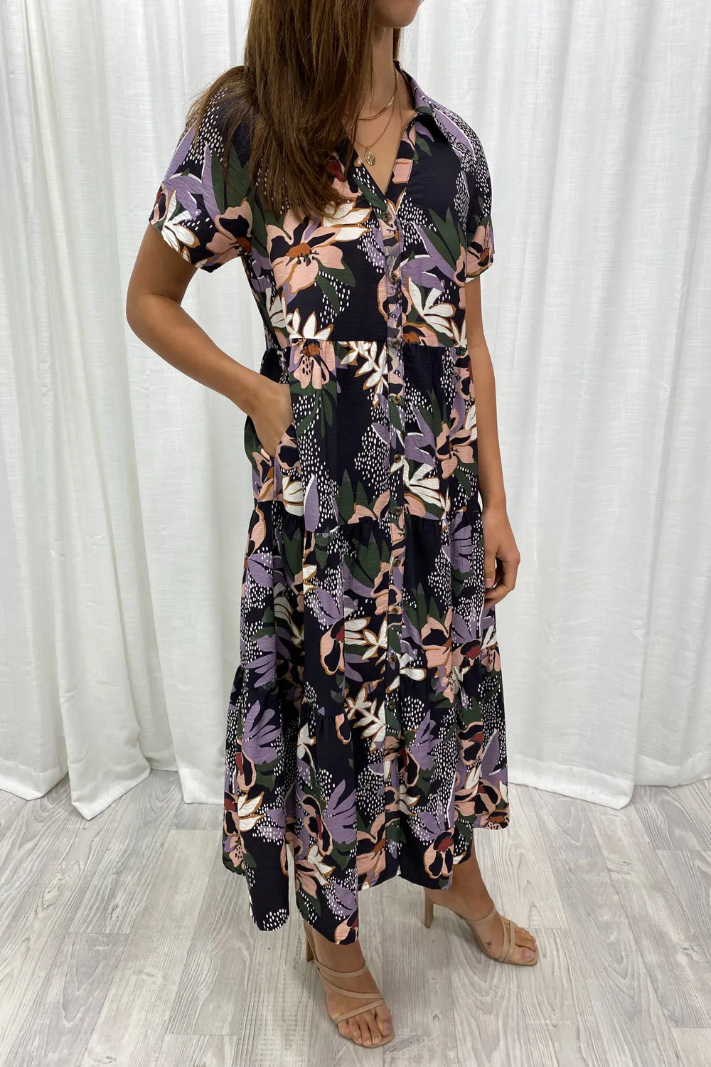 Robe imprimée midi Alyssa